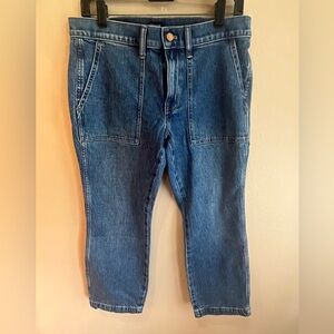 J. Crew Blue Cropped Denim Pants